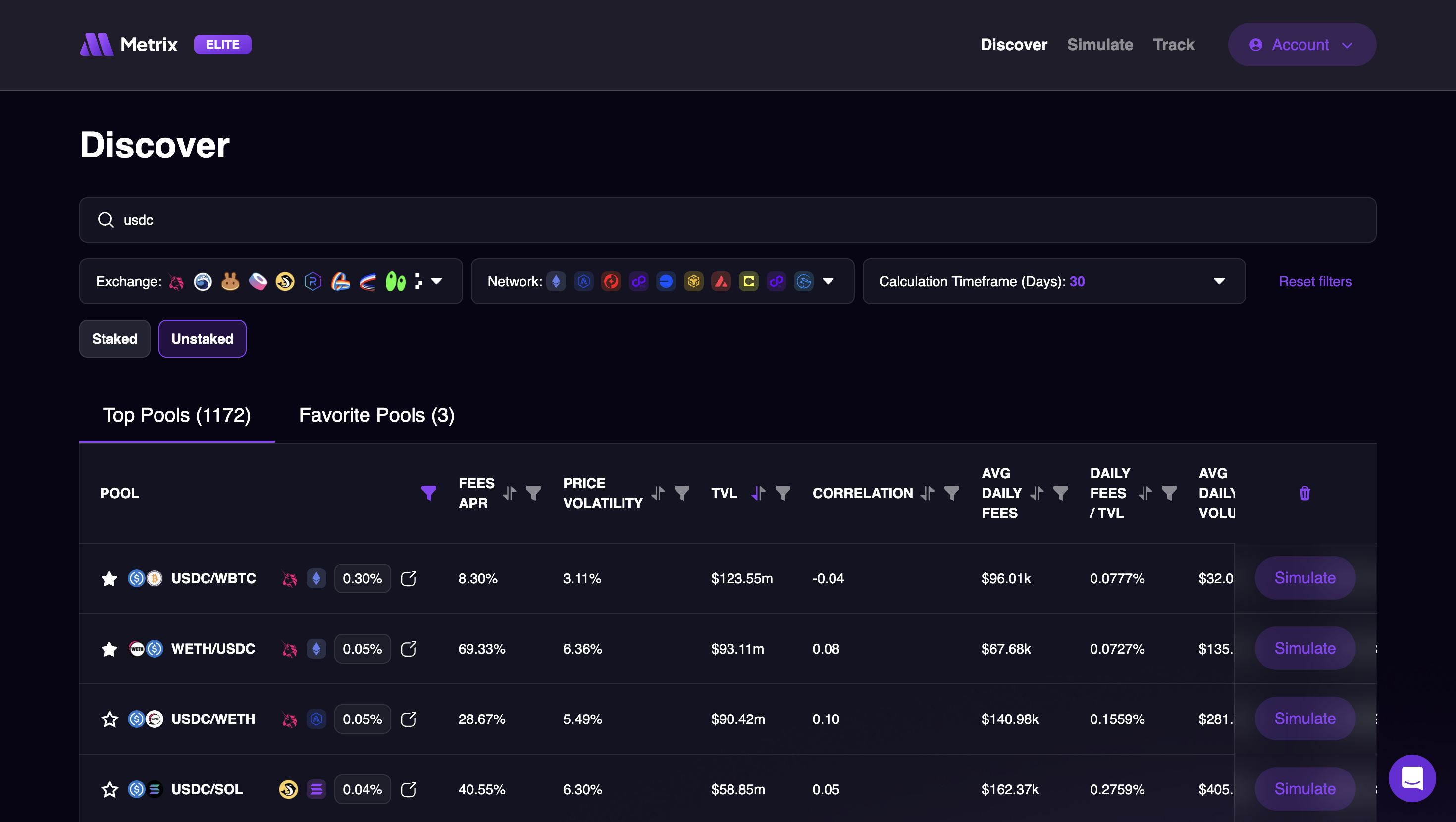 Metrix Finance DeFi platform